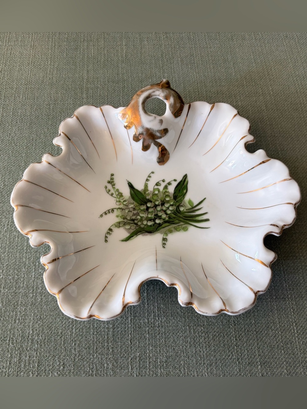 Vintage Hand-Painted GC Trinket Dish From GC Fine China Made in Japan